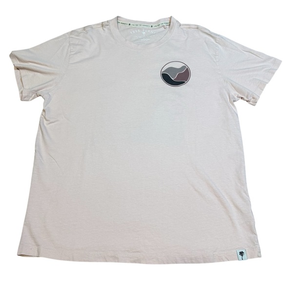 Free Planet Men’s Light Pink Graphic T-Shirt Size L Casual Streetwear - Picture 1 of 5